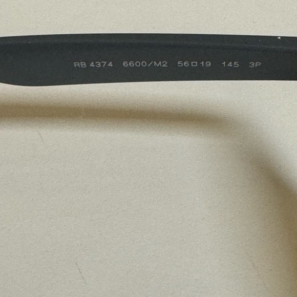 Polarized Ray Ban 4374 6600M2 Brown Grey Sunglasses - Picture 5 of 10